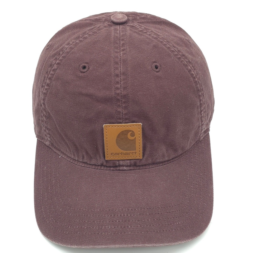 Carhartt Hat Cap Mens Brown Canvas Adjustable Strap Back AH0289-W Workwear